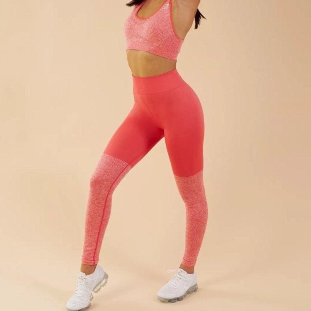 gymshark two-tone seamless leggings